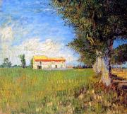 Van Gogh Farmhouse in a Wheatfield